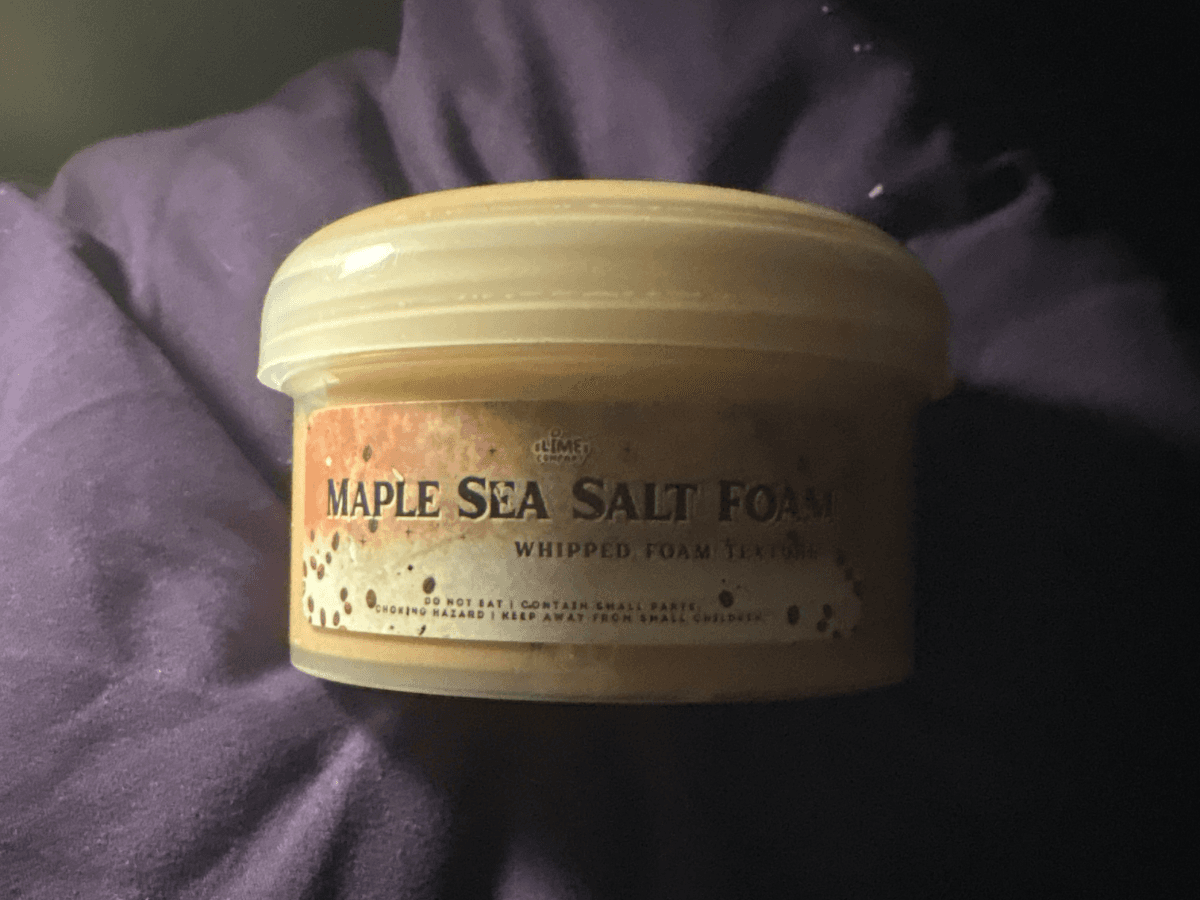 Maple sea salt foam