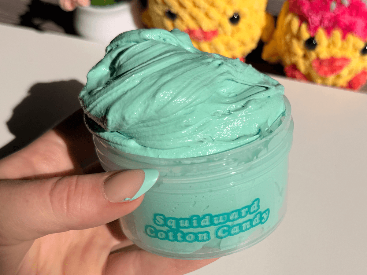 Squidward cotton candy
