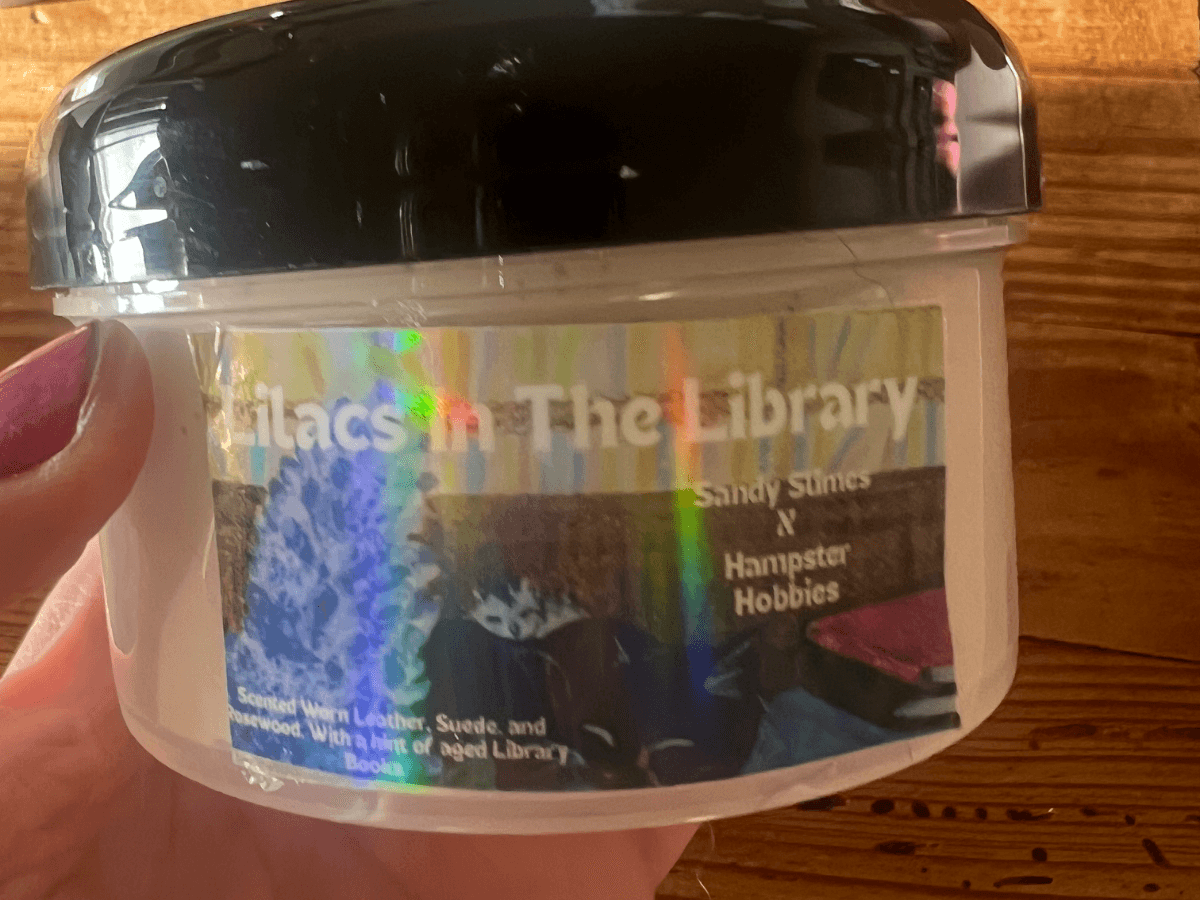 Lilacs in the library