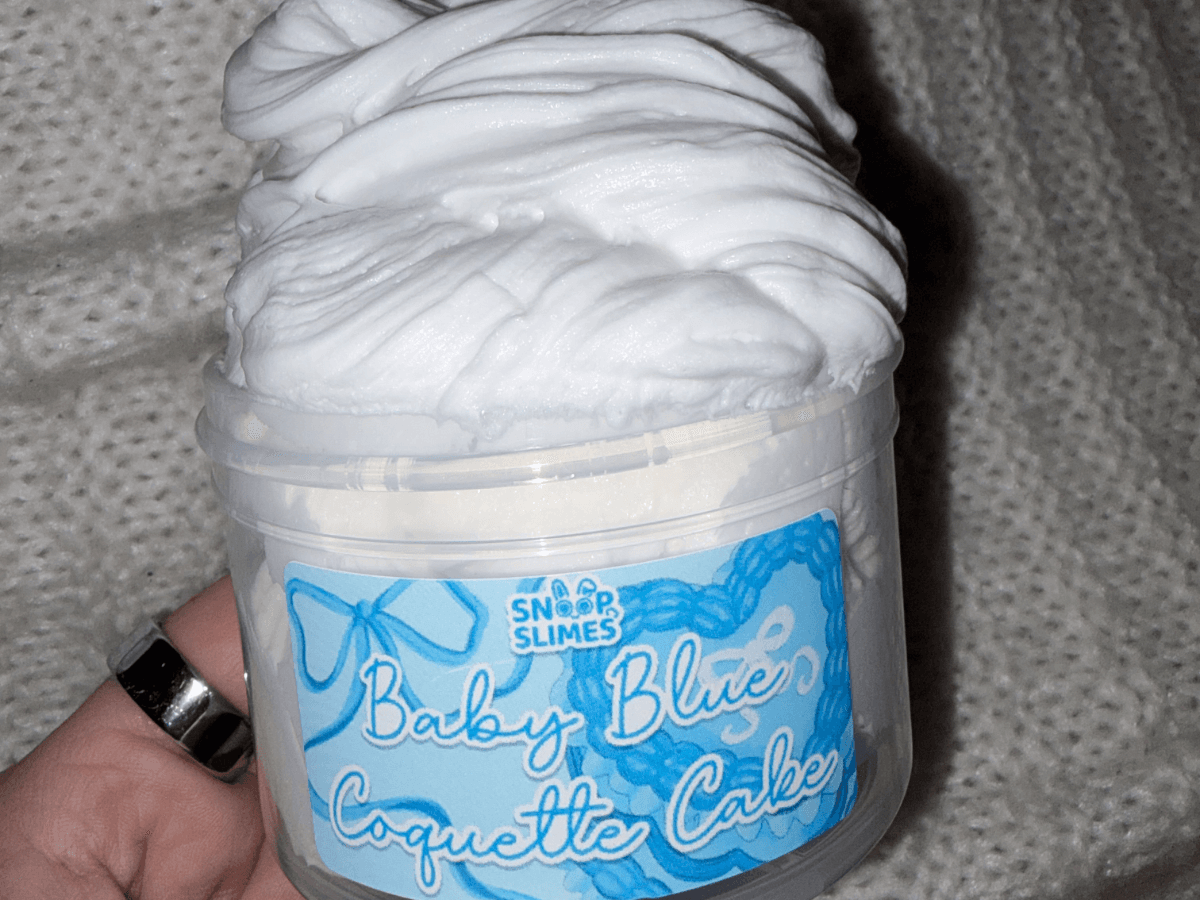 Baby Blue Coquette Cake